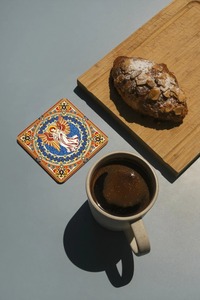 Sous-verres en verre à motif de mosaïque carrée les plus vendus - en stock, réutilisables, écologiques pour les réceptions à domicile et les idées cadeaux - Product Image 2