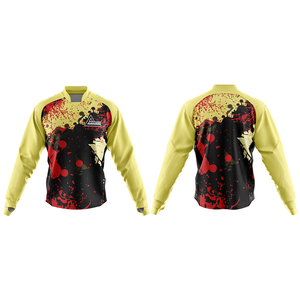 Maillot de Paintball tactique personnalisé léger et respirant Logo d'équipe de conception par sublimation Services professionnels OEM/ODM 100% polyester - Product Image 1