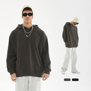 INS & TikTok เสื้อฮู้ดกันหนาวผ้าฝ้าย100% กระเป๋าข้างแบบสั่งตัด - Product Image 2