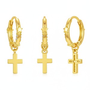 <span class=keywords><strong>Piercing</strong></span> per Naso/Elicoidale HGC 316L Color Oro con Chiusura a Cerniera, Anelli per Naso a Croce con Zircone Cubico Trasparente, Gioielli di Tendenza alla Moda - Product Image 5