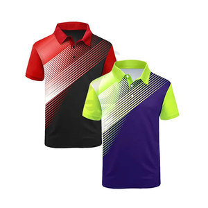 Personnalisé 2023 à manches courtes pour hommes jeunes pour polo T-Shirt impression sublimée chemise de golf en coton/fibre de bambou conception solide - Product Image 6