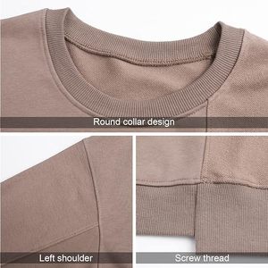 Sudaderas Unisex de Alta Calidad, de Felpa de Algodón Grueso, Sólidas, Transpirables, con Hombros Caídos, Bordado Personalizado, Corte Regular - Product Image 4