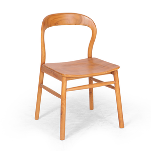 Silla de comedor de teca minimalista moderna para el hogar, apartamento, villa u hotel para muebles de interior - Product Image 1