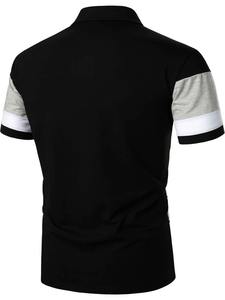 เสื้อยืดโปโลกอล์ฟผู้ชายเสื้อโปโลแขนสั้นพิมพ์ลายออกแบบโลโก้ได้ตามต้องการ - Product Image 2