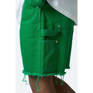 กางเกงขาสั้นผ้ายีนส์ฝอย-สีเขียว - Product Image 5