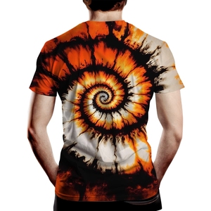 Drop shoulder personalizado tie Dye camiseta unisex tie Dye camiseta fabricación en blanco sublimación tie Dye camisetas - Product Image 2