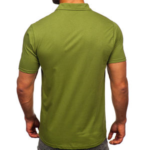 Wholesale High Quality Plain Casual <b>Men</b> Polo <b>Shirts</b> OEM ODM New Custom Breathable Anti-Pilling Solid Color <b>Men</b> Polo <b>Shirts</b> - Product Image 3