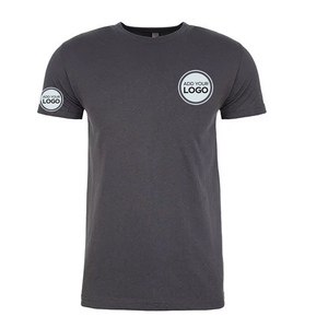 T-shirts pour hommes à manches courtes, coupe classique, en coton biologique écologique, imprimés numériquement sur mesure, anti-rides - Product Image 1
