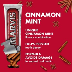 Marvis Cinnamon Mint <b>Toothpaste</b> 85ml/4.5oz" - Product Image 4