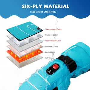 Kids Electric Heated <strong>Gloves</strong> Rechargeable Battery Thermal Winter Outdoor Ski Warm <strong>Waterproof</strong> <strong>Children</strong> - Product Image 4