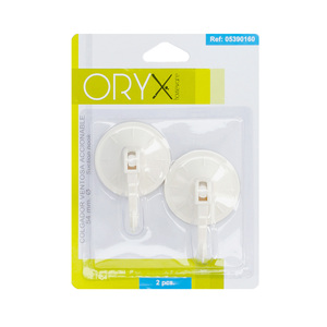 โอริกซ์ ที่แขวนแบบถ้วยดูด 54 มม. (แพ็ค 2 ชิ้น แบบพลาสติกใส) แบบมีกาว - Product Image 5