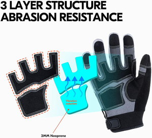 ถุงมือช่างสัมผัสนุ่มทำจากวัสดุหนังพร้อมโลโก้ส่วนตัว - Product Image 2