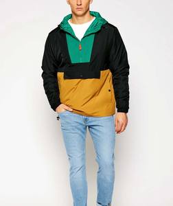 Chaqueta Cortavientos de Lona de Algodón al por Mayor ODM, Chaqueta Impermeable y Cortavientos con Capucha, Estilo Urbano, Anorak Personalizado para Hombre - Product Image 6