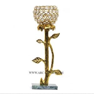 Set of 3 <b>Gold</b> Polished Table Decoration Wedding and Events Decorative Candle Votive <b>Holders</b> Different Size Handmade <b>Candlestick</b> - Product Image 2