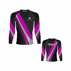 Custom Printed Protection Rash Guard for Men UPF 50+ Long Sleeves Jiu Jitsu <b>Rashguard</b> <b>BJJ</b> MMA Compression Shirt - Product Image 5