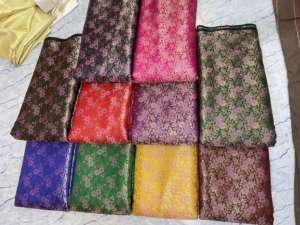 Luxueux 100% soie brocart tissu haute qualité Jacquard brodé textile tricoté pour les robes de mariée des filles en gros - Product Image 5