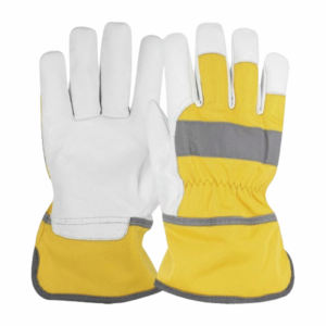 Guantes de seguridad de cuero de grano de vaca de Grado Superior Guantes protectores de construcción de alto rendimiento para trabajo pesado - Product Image 5