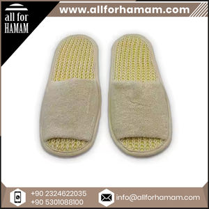 Logo personnalisé 100% coton naturel éponge pantoufles de massage des pieds séchage rapide moderne luxe confortable rapide équipements d'hôtel - Product Image 2