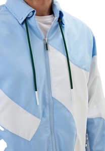 Wholesale Custom Nylon <b>Men</b> Windbreaker <b>Jacket</b> Embroidery Breathable Full Zipper Hooded Long Style <b>Jacket</b> - Product Image 4