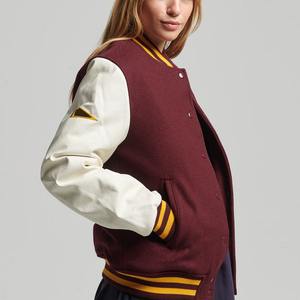 Veste universitaire personnalisée à la mode pour femmes blouson décontracté imprimé coloré uniforme de baseball blouson universitaire pour femmes respirante - Product Image 3