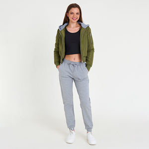 Chaqueta Bomber de Alta Calidad para Mujer 2026 con Capucha, Mangas Largas, Cierre Completo, Estilo Corto, Forro de Algodón Transpirable, Nailon - Product Image 2