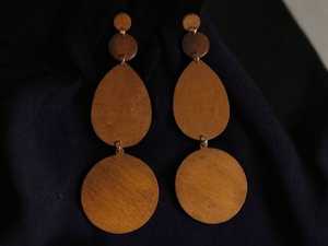 Pendientes de aro de madera cuadrados de estilo Vintage, artesanías naturales, joyería de moda religiosa para mujeres, regalos de compromiso para fiestas - Product Image 3