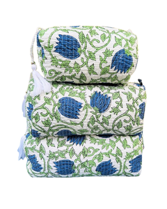 Couette en coton écologique et durable pour sac avec fermeture éclair |   Pochette cosmétique réutilisable de qualité supérieure - Product Image 4