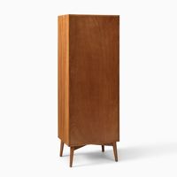 Mueble de baño de madera con vidrio y almacenamiento para el hogar y el Gabinete de baño del hotel Estilo de mediados de siglo