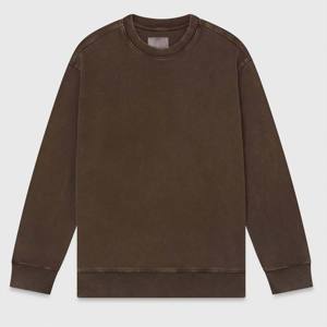 Sweat-shirt à col rond teint en tissu pour hommes, à la mode et pratique, idéal pour toutes les saisons et tenues décontractées - Product Image 1