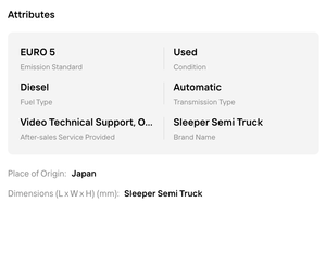 Meilleur!! Camion semi-remorque Peterbilt 589 Sleeper prêt à être expédié, modèle 2020-2022 - 72 pouces, boîte manuelle 18 vitesses, toit plat, occasion, avec garantie - Product Image 5
