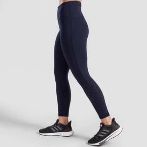 Leggings de yoga tricotés ajustés bleu marine dynamique avec motif strass et design tie-dye, effet push-up, chauds, en Spandex et Nylon, taille 3XL - Product Image 3