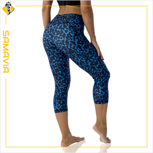 Samavia กางเกงคาปรีเอวสูงสำหรับผู้หญิงชุดเล่นโยคะระดับพรีเมี่ยมและฟิตเนส - Product Image 2