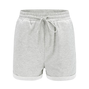 Short unisexe pour femmes en coton de haute qualité en tissu polaire uni pour femmes Short pour femme Sweat d'été avec logo personnalisé - Product Image 4