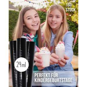 Ensemble de 160 verres à shot noirs en PP, forme cylindrique, logo personnalisable, style américain moderne pour hôtels, bars, gravure sur porcelaine - Product Image 5