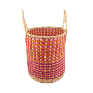 Panier de Bolga en jonc de mer en gros paniers d'herbe de mer tissés fonctionnels pour la décoration de stockage à la maison - Product Image 2