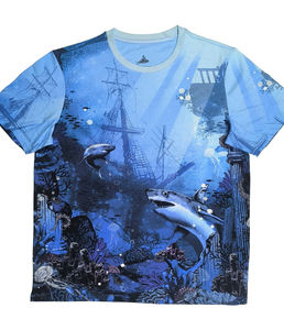 เสื้อยืดสำหรับผู้ชายผ้าฝ้าย100% พรีเมี่ยมผ้าถักพิมพ์ลายดิจิทัลผ้าถัก180 GSM - Product Image 2