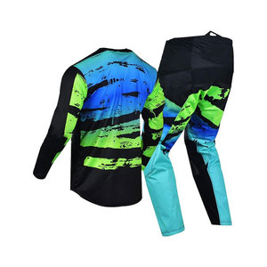 Pantalon de costume de motocross noir bleu noir camouflage meilleurs costumes de motocross pantalon en jersey - Product Image 4