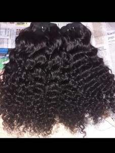Extensiones de cabello liso negro sedoso Remy 100%, la mejor calidad, cabello humano indio virgen crudo, estilo de onda de agua suave - Product Image 5