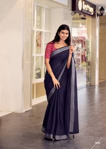 Collection de saris en soie de lin en gros pour les vêtements de fête indiens et pakistanais à des tarifs réduits - Product Image 2