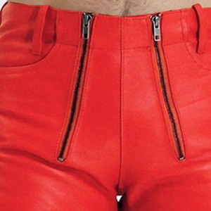 OEM Manufacturer High Street <b>Men's</b> Custom Logo PU <b>Leather</b> <b>Shorts</b> Plain Dyed Waterproof Breathable Stylish Design Solid Pattern - Product Image 2