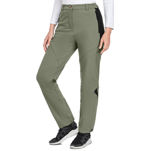 Pantalones Softshell duraderos para mujer, impermeables, transpirables, a prueba de viento, cálidos, para exteriores, senderismo, esquí - Product Image 1
