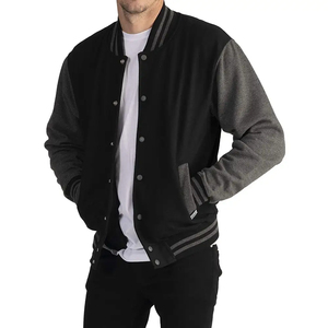 Custom Made Men <b>Plain</b> Vintage College Letterman Baseball <b>Jacket</b> Classic Wholesale Rates Blank <b>Varsity</b> <b>Jackets</b> - Product Image 3