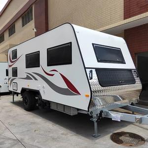 Remolque de Viaje Tipo Lágrima para 4 Personas, Caravana de Camping con Cocina en Venta - Product Image 1