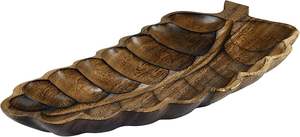 Platos de hoja de madera natural hechos a mano con madera maciza para fines de comedor y servicio ecológicos - Product Image 6