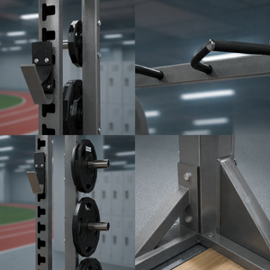 Rack de Potencia Comercial de Acero Inoxidable con Pila de Pesas de 195 kg para Culturismo y Ejercicio Físico Integral, Opción de Logotipo Personalizado - Product Image 4