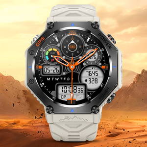 Montre connectée ronde Sower KC91, écran IPS 1,39 pouce, GPS, étanche, montre de sport avec lampe torche pour hommes et femmes - Product Image 3