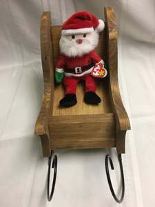 Élfe de Noël rouge sur luge pour la table de Noël, panier de luge, décoration de Noël pour la maison, décoration intérieure et extérieure pour les fêtes. - Product Image 5