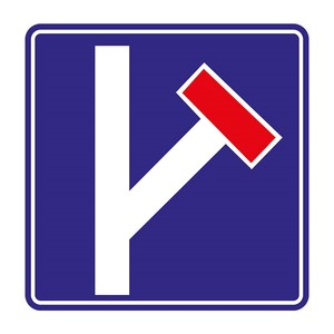 Panneau de signalisation routière réfléchissant en acier B-2a, interdiction d'accès, panneau de précaution pour les croisements routiers, panneau d'avertissement de sécurité pour les rues et les autoroutes - Product Image 3