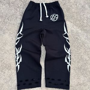 Pantalones Deportivos de Moda para Hombre, Estilo Patchwork Urbano, con Estampado Bordado, Logotipo Personalizado, Bolsillos Laterales, Corte Holgado, Cintura Media, Venta al Por Mayor - Product Image 2