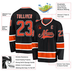 Diseña Tu Propio Logotipo, Jersey de Hockey sobre Hielo Sublimado Personalizado, Alta Calidad, Venta al Por Mayor, Transpirable, 100% Poliéster, Impermeable - Product Image 3